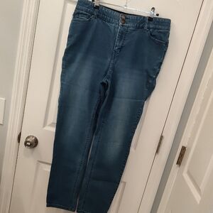 Jessica London Women's Denim Straight Leg Jeans